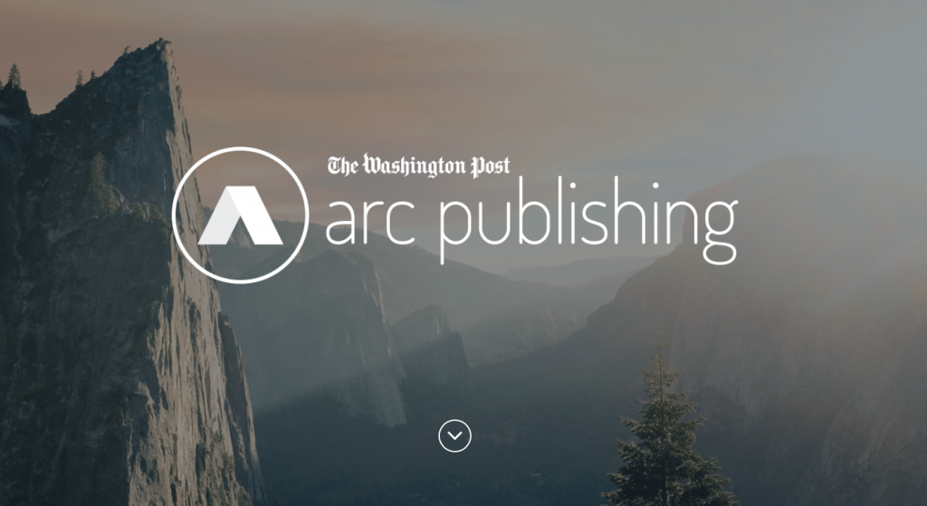 Página web de Arc Publishing, el software que el Washington Post alquila a otros diarios